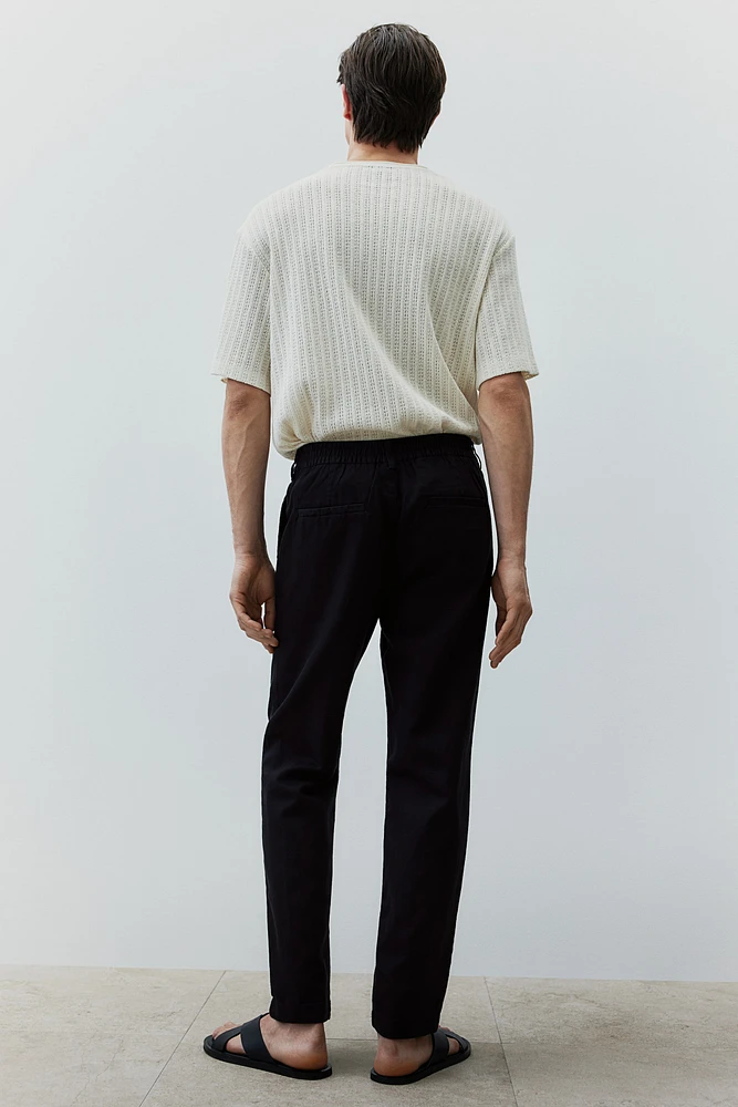 Regular Fit Linen-blend Pants