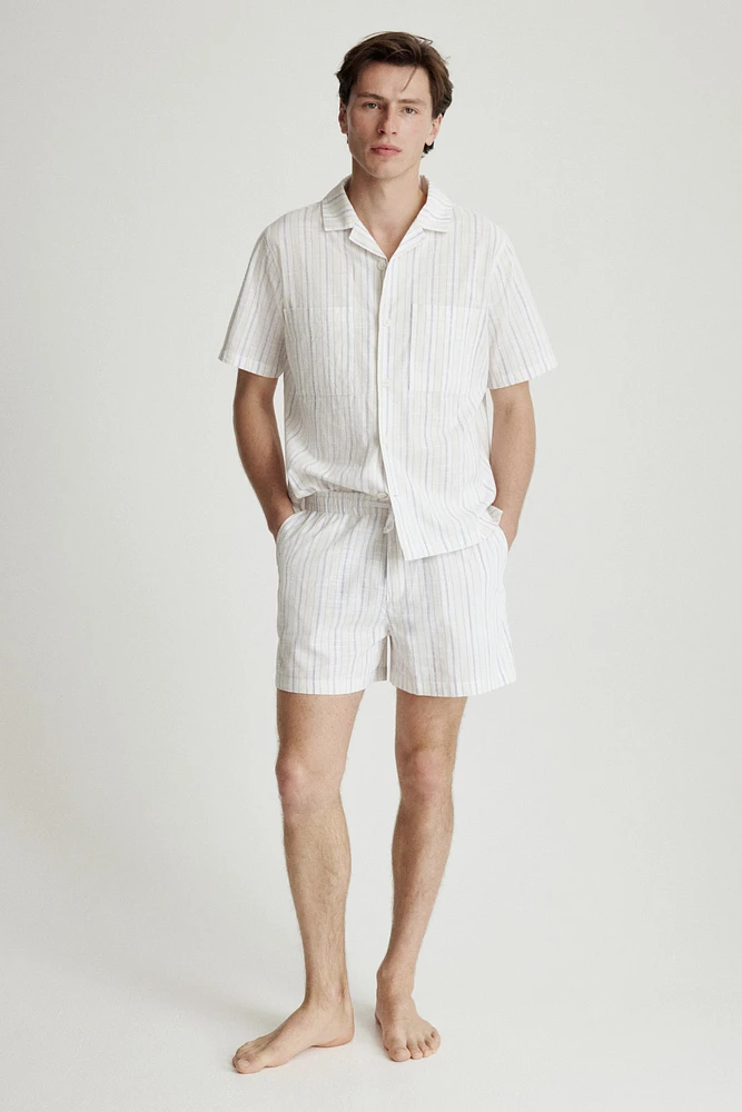 Chemise et short de pyjama en coton