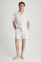 Chemise et short de pyjama en coton
