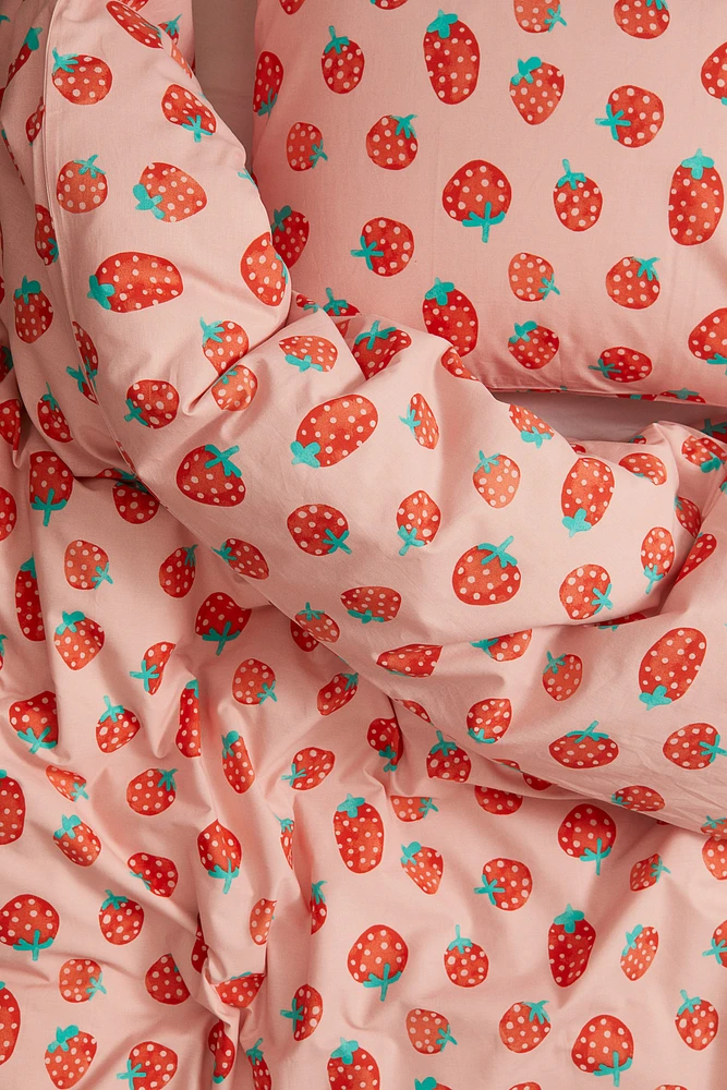 Patterned Twin Duvet Cover Set