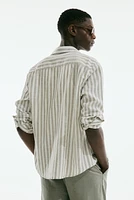 Regular-Fit Linen-Blend Shirt