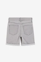 Slim Fit Denim Shorts
