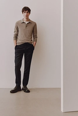 Slim Fit Wool-Blend Pants