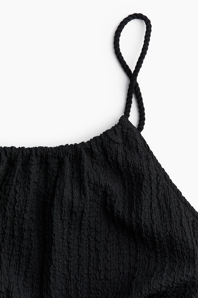 Textured Jersey Sleeveless Dress