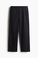 Relaxed-Fit Poplin Pants