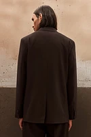 Relaxed-Fit Double-Breasted Blazer