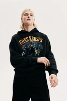 Oversized Fit Printed Hoodie