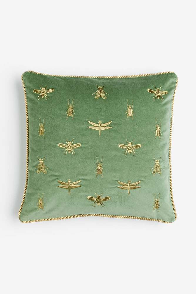 Housse de coussin en velours