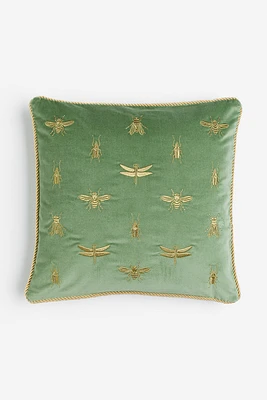 Housse de coussin en velours