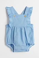 Salopette courte en coton