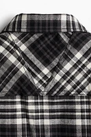 Oversized-Fit Flannel Overshirt