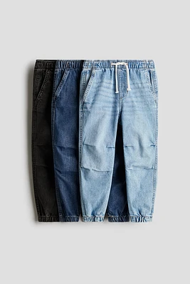 3-pack Denim Joggers