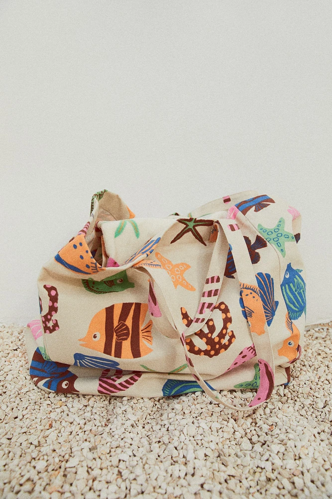 Patterned Beach Bag