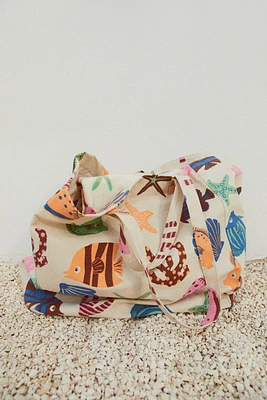 Patterned Beach Bag