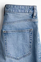 Jean court et ample Taille Haute