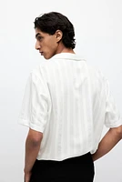 Regular Fit Textured-Weave Resort Shirt