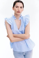 Ruffle-Trimmed Blouse