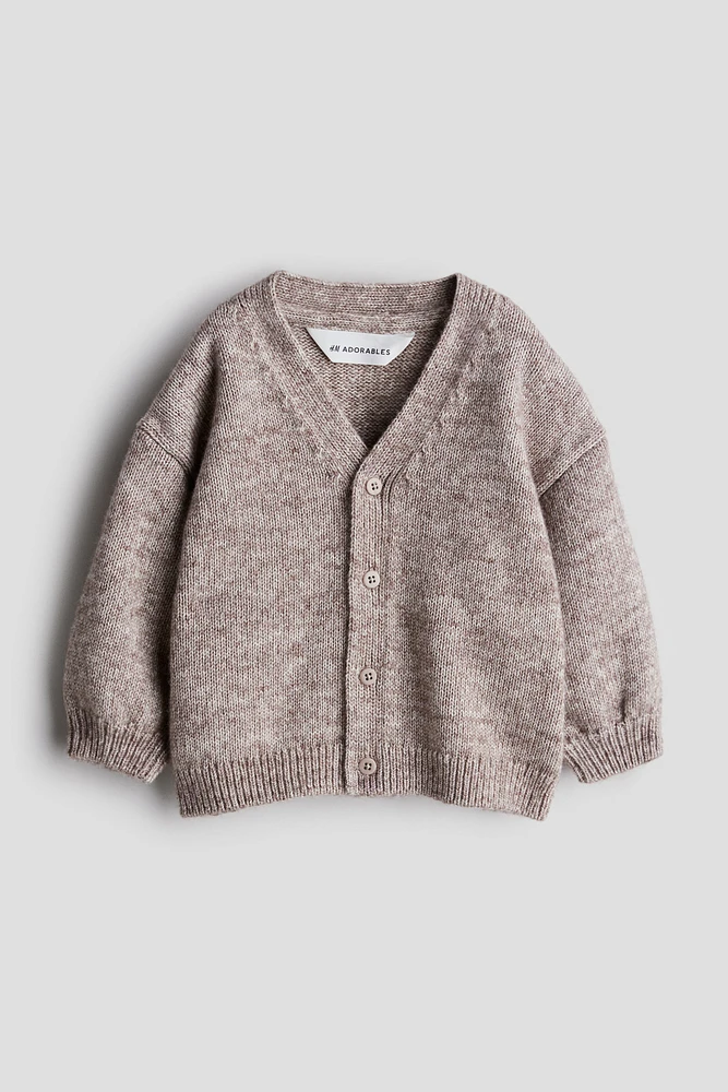 Wool-blend cardigan