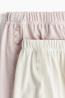2-Pack Pointelle Pajama Shorts