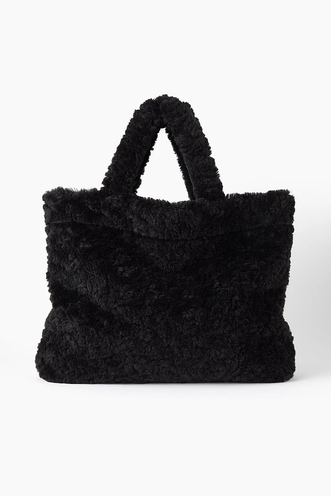 Large Teddy Fleece Shopper