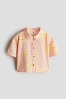 Linen-Blend Blouse