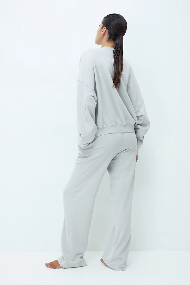 Pantalon en molleton délavé