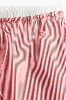 Double-Waistband Poplin Drawstring Pants