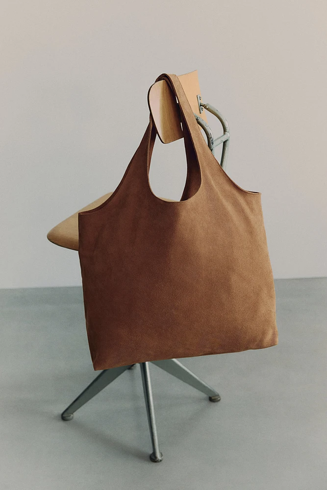 Suede Tote Bag