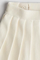 Fine-knit Cotton Skirt