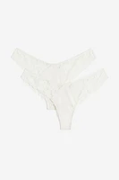 2-pack Lace Brazilian Briefs