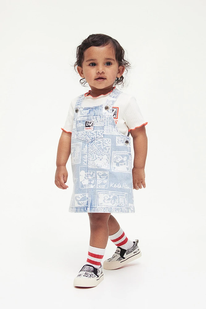 Patterned Overall Dress