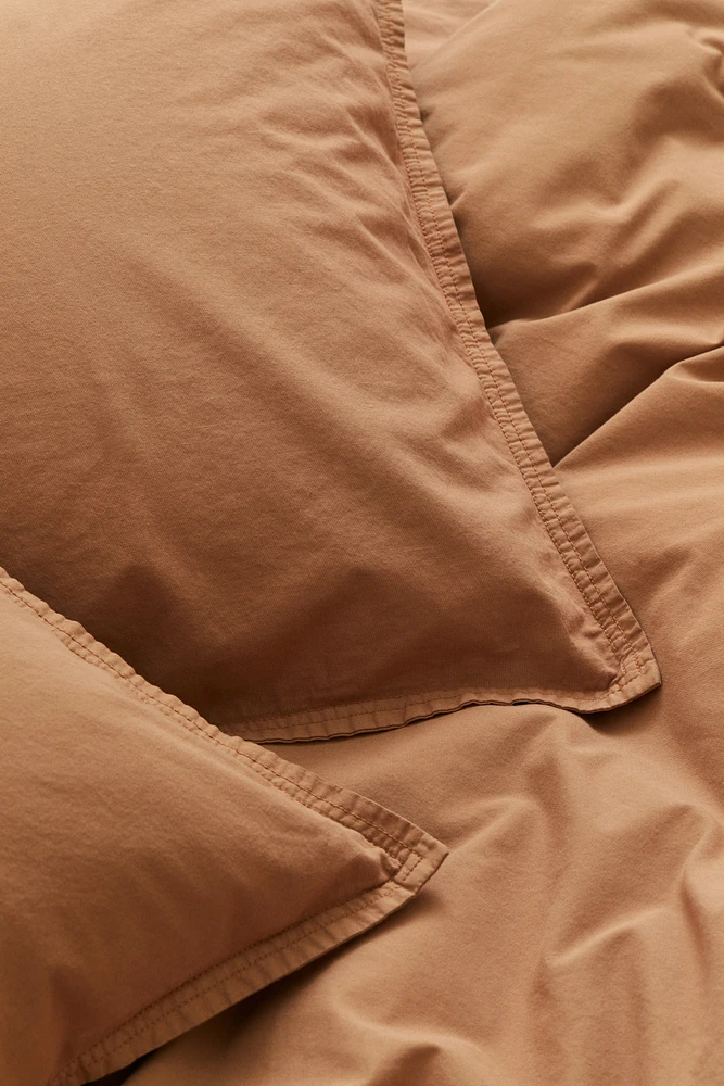 Washed Cotton King/Queen Duvet Cover Set
