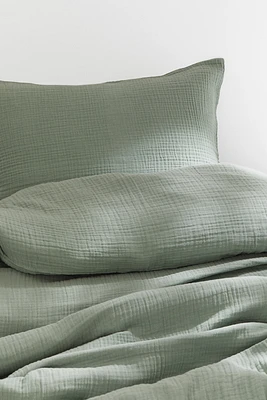 Parure de couette lit simple en mousseline