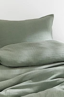 Parure de couette lit simple en mousseline