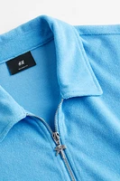 Relaxed Fit Terry Polo Shirt