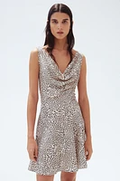 Cowl-Neck Dress