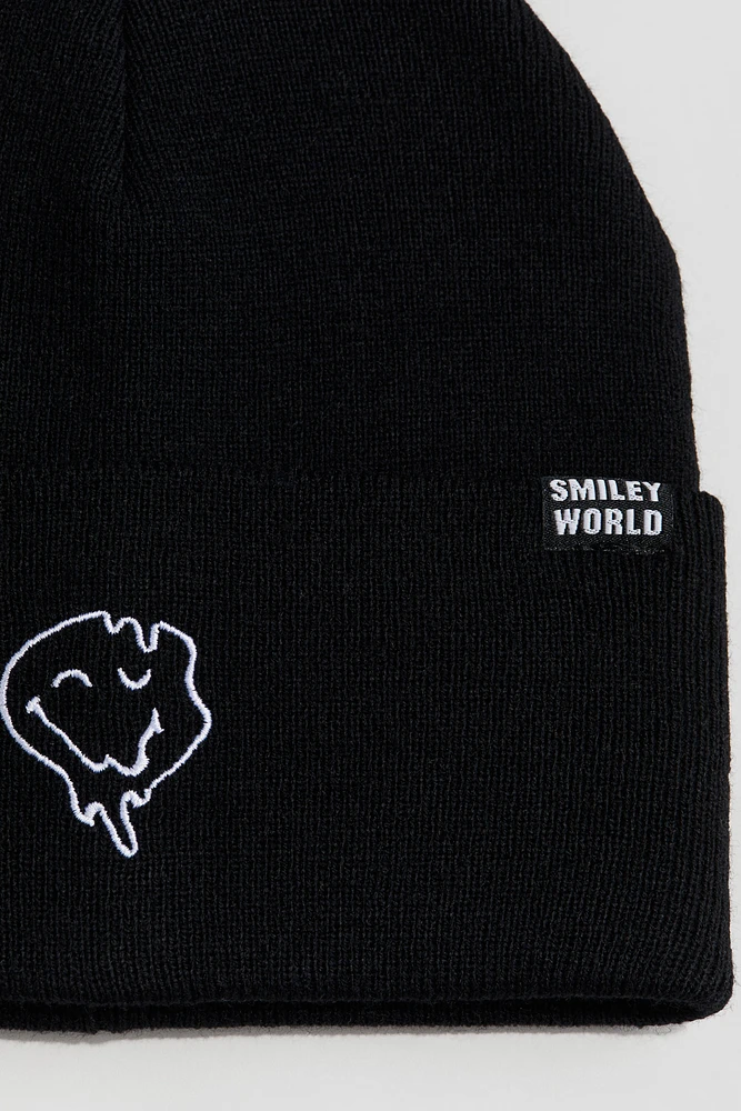 Embroidered-Detail Beanie