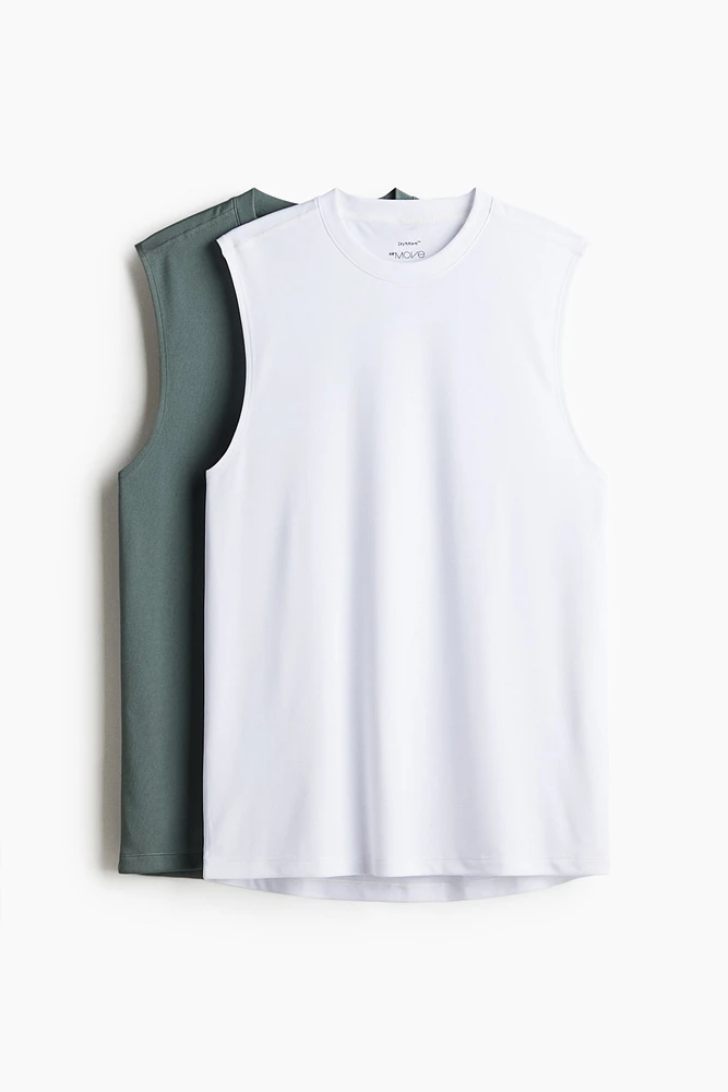 2-Pack Regular-Fit Sports Tank Tops with DryMove™