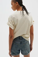 High Waist Denim Shorts