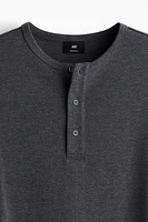 Ribbed Henley Shirt