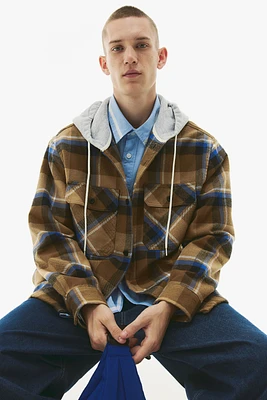 Relaxed Fit Hooded Overshirt