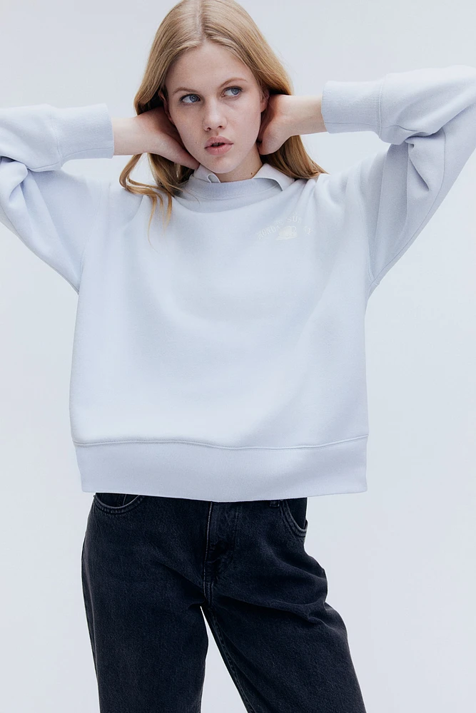 Oversized Sweatshirt with Motif