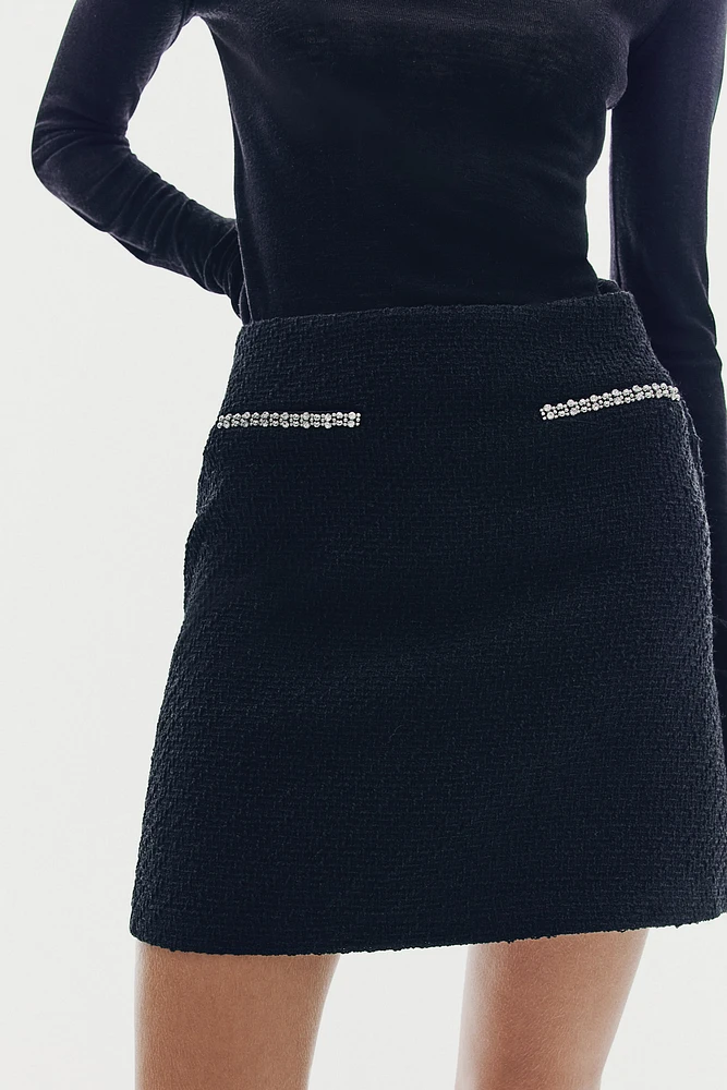 Bouclé Mini Skirt