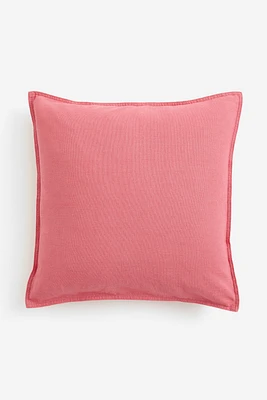 Housse de coussin en lin mélangé