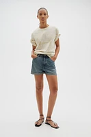 High Waist Denim Shorts