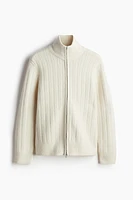 Regular Fit Textured-Knit Cardigan