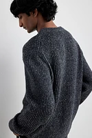 Regular-Fit Rib-Knit Sweater