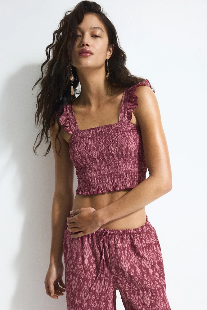 Smocked Crop Top