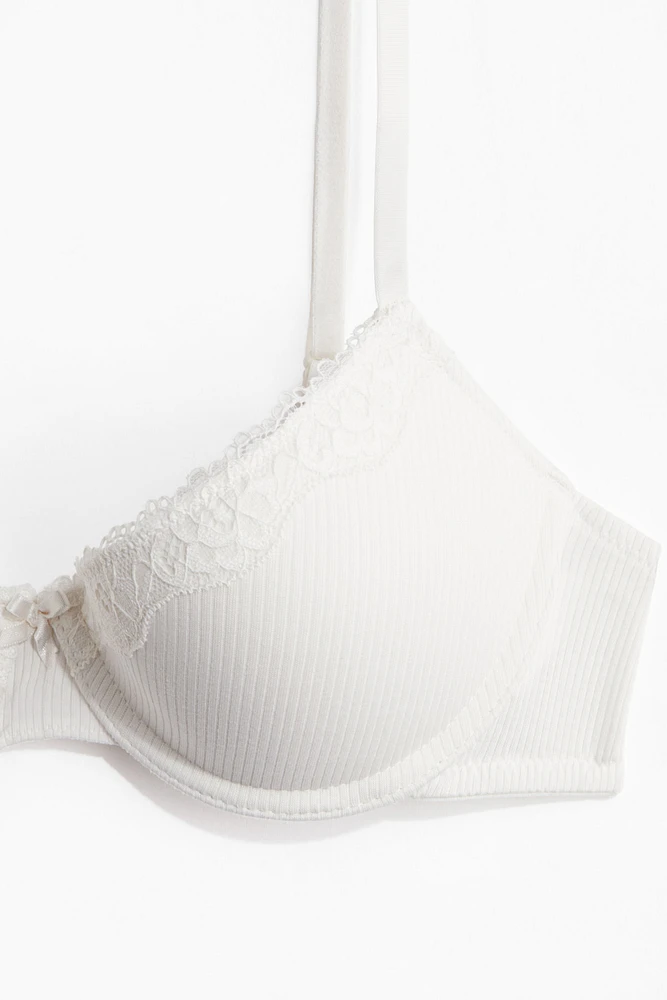 Cotton Demi Push-Up Bra