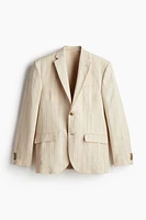 Regular Fit Linen Jacket